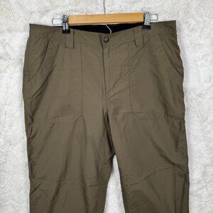 LL Bean Men's Nylon Lightweight Outdoor Hiking Pants Tan Brown Size Large